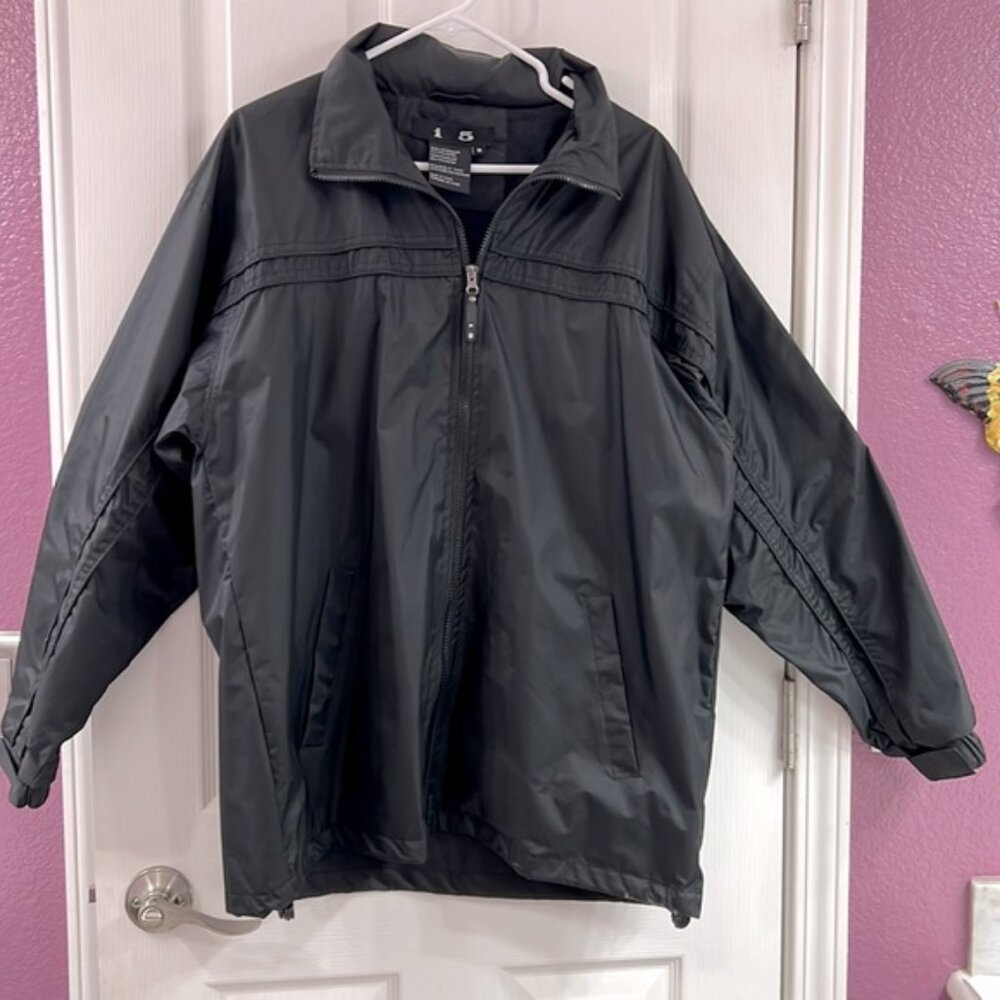 Men’s Black Windbreaker Jacket – Lightweight